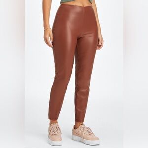 Vegan Leather High-Waisted Legging Size: M